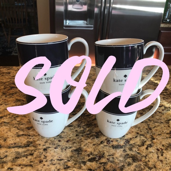 kate spade Accessories - New Kate Spade by Lenox set of 4 coffee mugs 12 oz